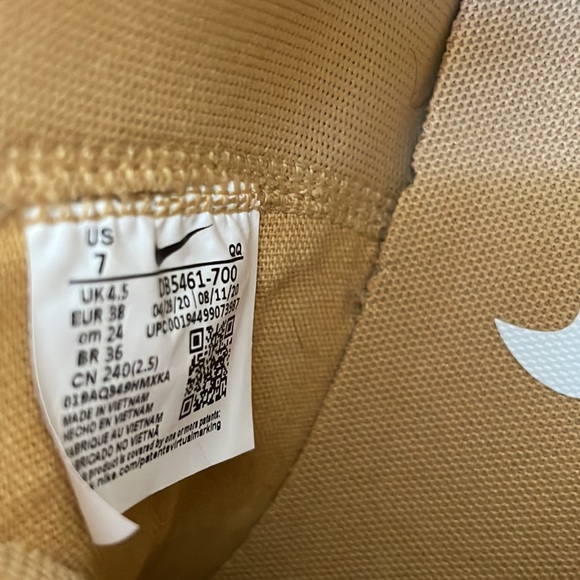 NWOT Nike Blazer Mid ‘77 Suede Twine/ Summit White Sneakers — Size 7 - Picture 11 of 11